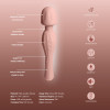 Вибратор-микрофон Sweet Em Spiral Wand тёмно-розовый, 20.8 х 4.4 см фото №3 — секс игрушки: Украина, NO TABOO