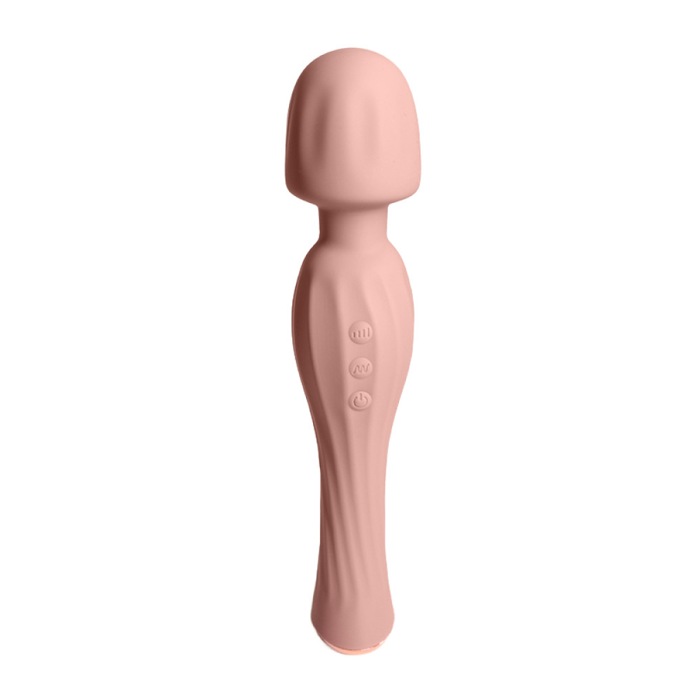 Вибратор-микрофон Sweet Em Spiral Wand тёмно-розовый, 20.8 х 4.4 см фото №2 — секс игрушки: Украина, NO TABOO