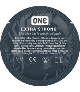 Латексные презервативы One Extra Strong с утолщенными стенками, 5 шт - No Taboo