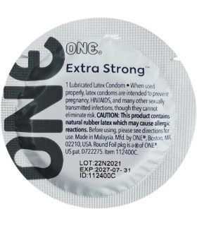 Презервативи латексні One Extra Strong з різним дизайном, 5 шт - No Taboo