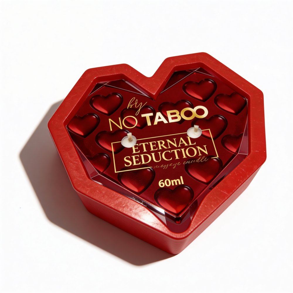 Массажная свеча в форме сердца, 60 мл, NO TABOO Eternal Seduction цветы + фрукты + сандал, фото №10 — секс шоп Украина, NO TABOO
