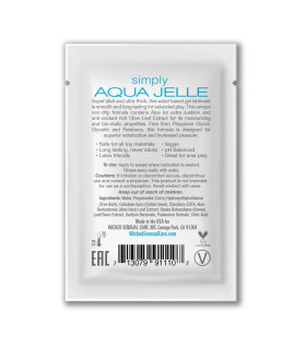 Сашет лубрикант Wicked Aqua Jelle на водной основе, 3 мл - No Taboo