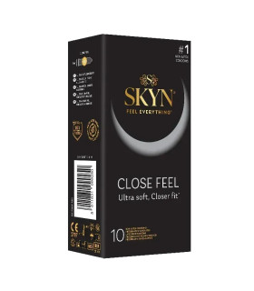 Презервативы безлатексные SKYN Close Feel с рельефом, 10 шт - No Taboo