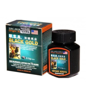 Мужские таблетки USA Black Gold для потенции, 10 шт - No Taboo