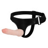 Страпон на трусиках BAILE Ultra Cyberskin Penis рельефный, бежевый, 16 × 3,3 см фото №2 — секс игрушки: Украина, NO TABOO