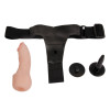 Страпон на трусиках BAILE Ultra Cyberskin Penis рельефный, бежевый, 16 × 3,3 см фото №6 — секс игрушки: Украина, NO TABOO