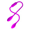 Гибкое двойное виброяйцо Pretty Love для пар, фиолетовое, 65.5 х 3.2 см фото №2 — секс игрушки: Украина, NO TABOO