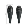 Вибратор для пар Pretty Love Algernon с пультом, черный, 9.5 х 3.1 см фото №7 — секс игрушки: Украина, NO TABOO