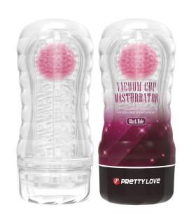 Мастурбатор в колбе Pretty Love Planet с розовым шариком, прозрачный, 18 х 7.7 см - No Taboo