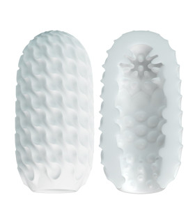 Мастурбатор в банке Pretty Love Venus-X с голубым шариком, белый, 14 × 6,5 см - No Taboo