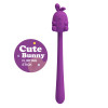 Минивибратор Pretty Love Cute Bunny гибкий, фиолетовый, 14.2 х 2.4 см фото №2 — секс игрушки: Украина, NO TABOO