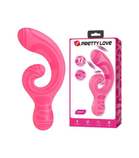 Вібратор-кролик Pretty Love Verity силіконовий, рожевий, 12.5 х 3.1 см - No Taboo