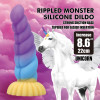 Фаллоимитатор-гигант фантастический Power Monsters Unicorn на присоске, разноцветный, 22 х 5.8 см фото №2 — секс игрушки: Украина, NO TABOO