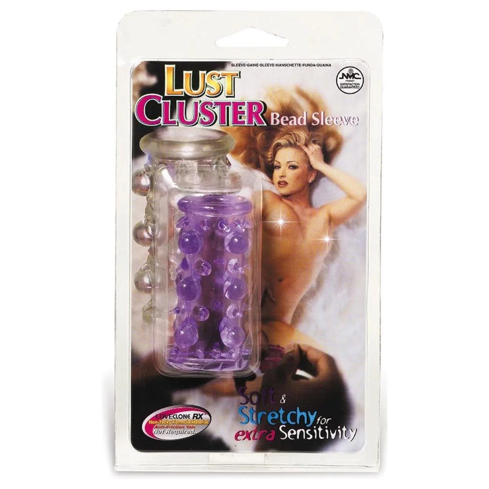 Насадка на пенис NMC Lust Cluster рельефная, фиолетовая, 7 х 3 см фото №0 — секс игрушки: Украина, NO TABOO