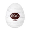 Мастурбатор яйцо с рельефом XHN THREAD Egg Easy Ona-Cap, белый, 6.8 х 5.2 см фото №1 — секс игрушки: Украина, NO TABOO