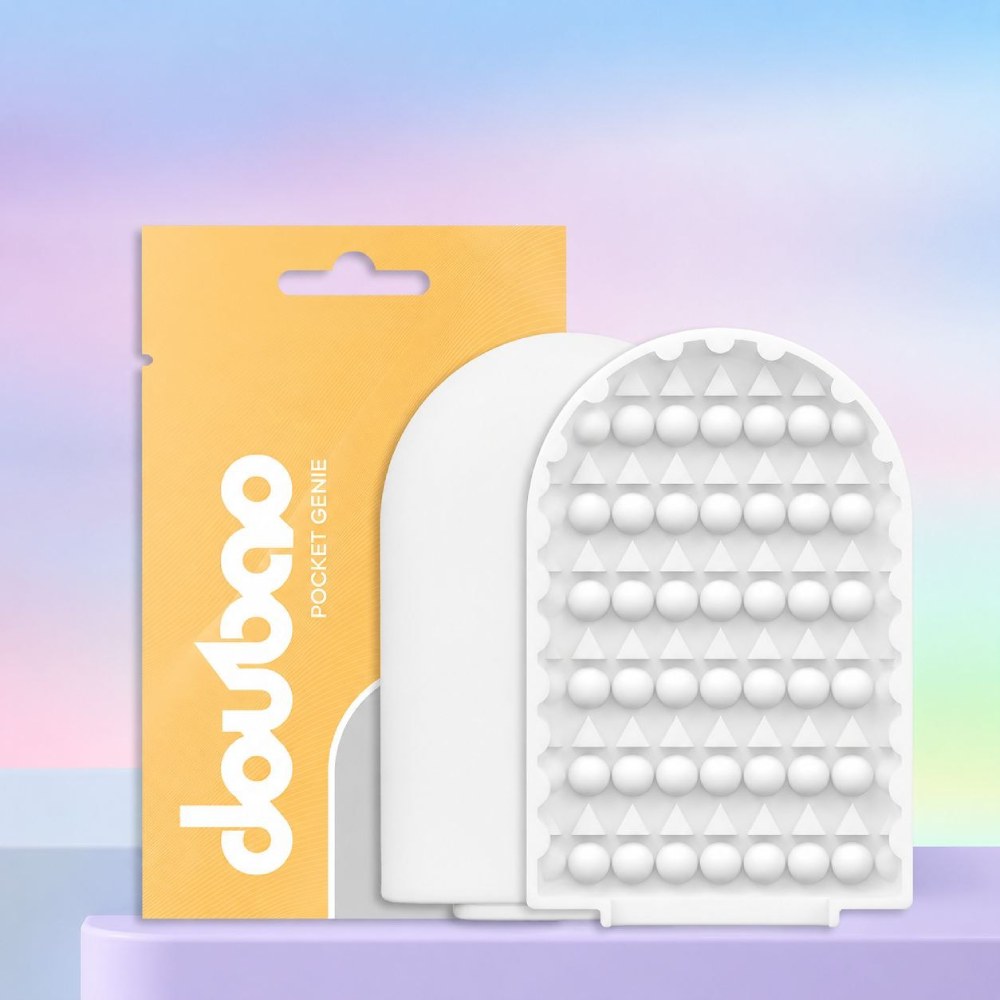 Мини мастурбатор DOU BAO DOTS Pocket Genius с рельефом точек, белый, 8.2 х 5.2 см фото №0 — секс игрушки: Украина, NO TABOO