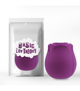 Вакуумный стимулятор Chisa Rosy в виде розы, фиолетовый, 6.6 х 5.8 см - No Taboo