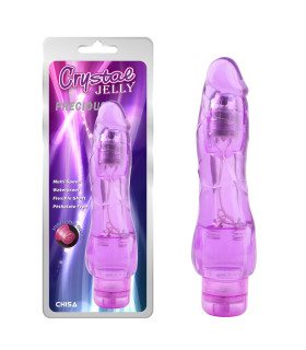Многоскоростной вибратор Chisa Precious фиолетовый, 19.5 х 4 см - No Taboo