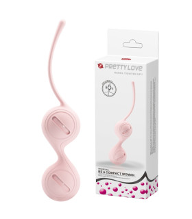 Вагинальные шарики Pretty Love Kegel Tighten розовые, 16.3 х 3.3 см - No Taboo