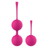 Вагинальные шарики Dream Toys Duo Ball Set силиконовые, розовые, 2 шт фото №1 — секс игрушки: Украина, NO TABOO