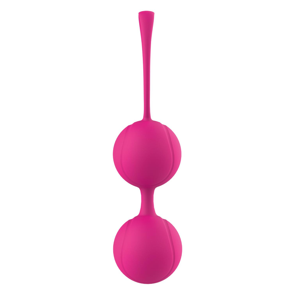 Вагинальные шарики Dream Toys Duo Ball Set силиконовые, розовые, 2 шт фото №5 — секс игрушки: Украина, NO TABOO