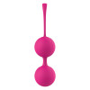 Вагинальные шарики Dream Toys Duo Ball Set силиконовые, розовые, 2 шт фото №5 — секс игрушки: Украина, NO TABOO