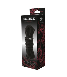Верёвка для бондажа Dream Toys Blaze нейлоновая, чёрная, 5 м - No Taboo