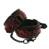 Поножи Dream Toys Blaze с красной вышивкой, черные, 5 см, фото №1 — секс шоп Украина, NO TABOO