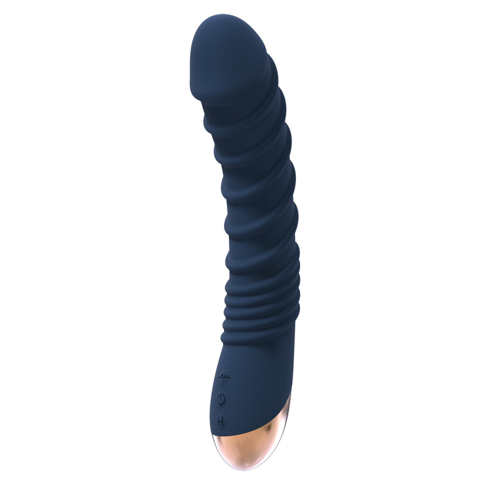 Вибратор для точки G Dream Toys Aeolus с подогревом, синий, 21 х 4 см фото №0 — секс игрушки: Украина, NO TABOO