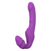 Безременный вибрострапон Dream Toys Double Dipper, фиолетовый, 22 х 3.6 см фото №1 — секс игрушки: Украина, NO TABOO