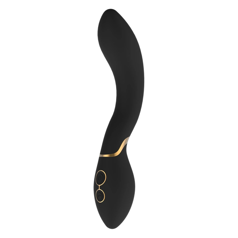 Вибратор для точки G Dream Toys Elite Josephine изогнутый, черно-золотой, 20 х 3.6 см фото №0 — секс игрушки: Украина, NO TABOO