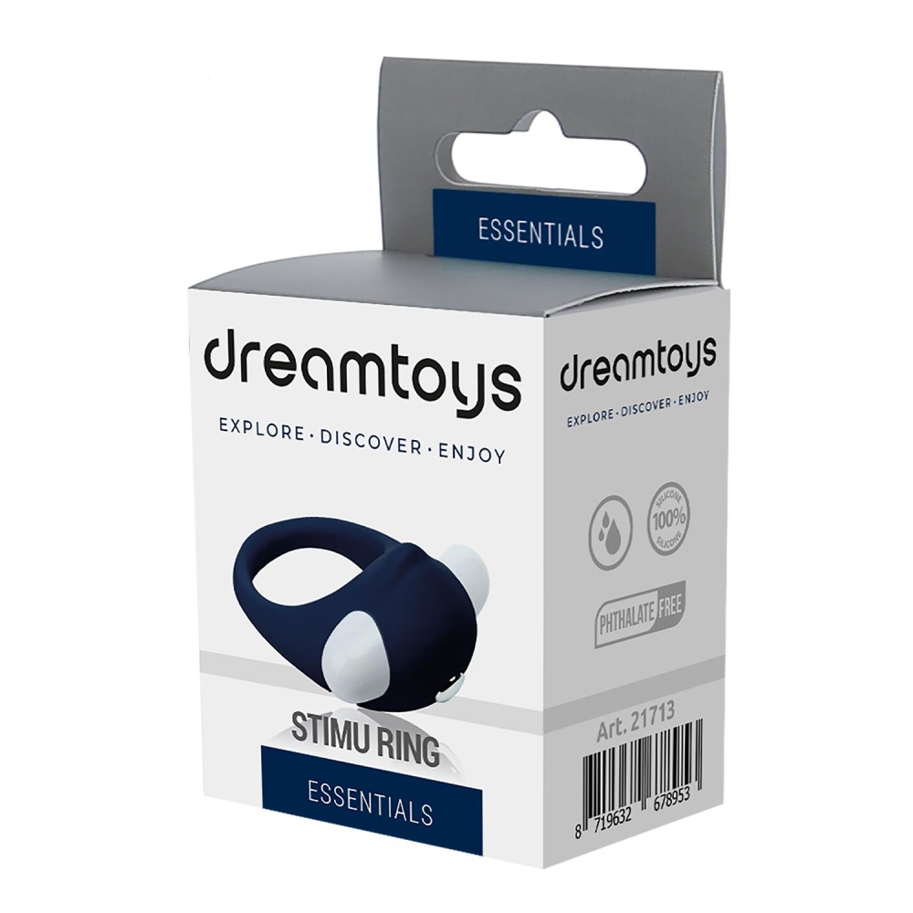 Эрекционное кольцо Dream Toys с уплотнением, синего цвета фото №2 — секс игрушки: Украина, NO TABOO