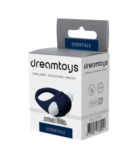 Эрекционное кольцо Dream Toys с уплотнением, синего цвета - No Taboo