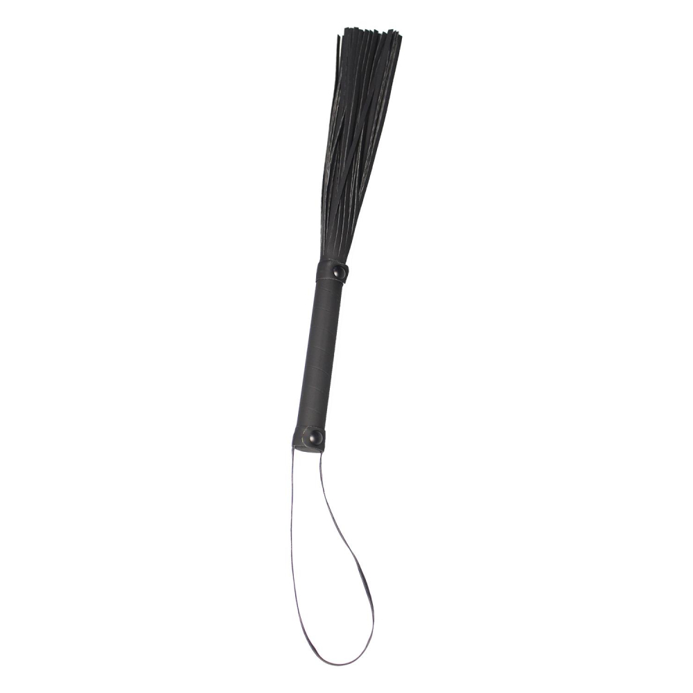 Флоггер Dream Toys Blaze Whip с петлей, черный, 24 см, фото №0 — секс шоп Украина, NO TABOO