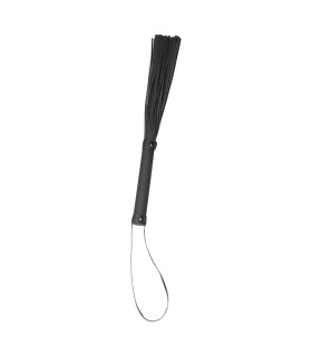 Флоггер Dream Toys Blaze Whip з петлею, чорний, 24 см - No Taboo