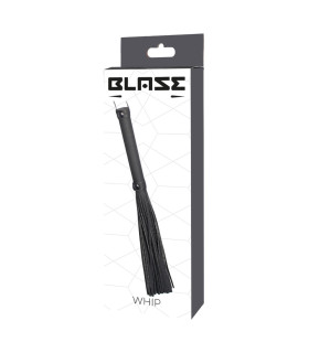 Флоггер Dream Toys Blaze Whip з петлею, чорний, 24 см - No Taboo
