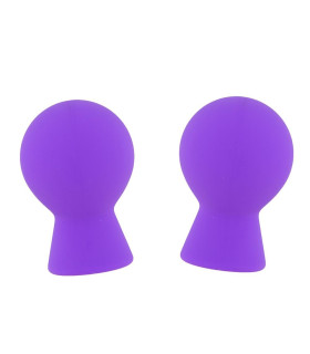 Помпы для сосков Dream Toys силиконовые, фиолетовые, 6.3 х 4.1 см - No Taboo