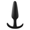 Анальная пробка Dream Toys Fantasstic с ограничителем, черная, 9.9 х 2.5 см фото №1 — секс игрушки: Украина, NO TABOO