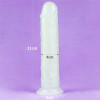 Фаллоимитатор реалистичный Lovetoy Lumino Play Dildo светится в темноте, на присоске, прозрачный, 21 х 4 см фото №11 — секс игрушки: Украина, NO TABOO