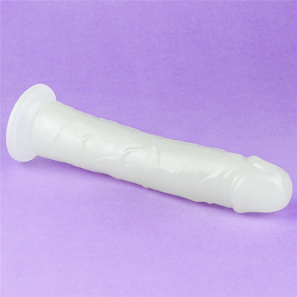 Фаллоимитатор реалистичный Lovetoy Lumino Play Dildo светится в темноте, на присоске, прозрачный, 21 х 4 см фото №16 — секс игрушки: Украина, NO TABOO