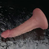 Вибратор двойной плотности Lovetoy Dual Density Power Cock на присоске, бежевый, 15.2 х 3.8 см фото №6 — секс игрушки: Украина, NO TABOO