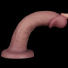 Вибратор двойной плотности Lovetoy Dual Density Power Cock на присоске, бежевый, 20.3 х 4 см фото №8 — секс игрушки: Украина, NO TABOO