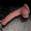 Вибратор двойной плотности Lovetoy Dual Density Power Cock на присоске, бежевый, 22.8 х 4 см фото №5 — секс игрушки: Украина, NO TABOO