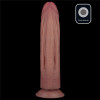 Вібратор-гігант із подвійною щільністю Lovetoy Dual Density Power Cock на присосці, бежевий, 26.7 х 6 см фото №13 — секс іграшки: Україна, NO TABOO