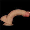 Вибратор реалистичный Lovetoy Power Basics Cock на присоске, бежевый, 20 х 4.5 см фото №7 — секс игрушки: Украина, NO TABOO