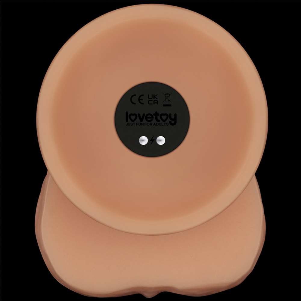 Вібратор реалістичний Lovetoy Power Basics Cock на присосці, бежевий, 22 х 4.5 см фото №10 — секс іграшки: Україна, NO TABOO