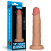 Вібратор-гігант реалістичний Lovetoy Power Basics Cock на присосці, бежевий, 26.2 х 5 см фото №1 — секс іграшки: Україна, NO TABOO