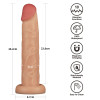 Вібратор-гігант реалістичний Lovetoy Power Basics Cock на присосці, бежевий, 26.2 х 5 см фото №4 — секс іграшки: Україна, NO TABOO