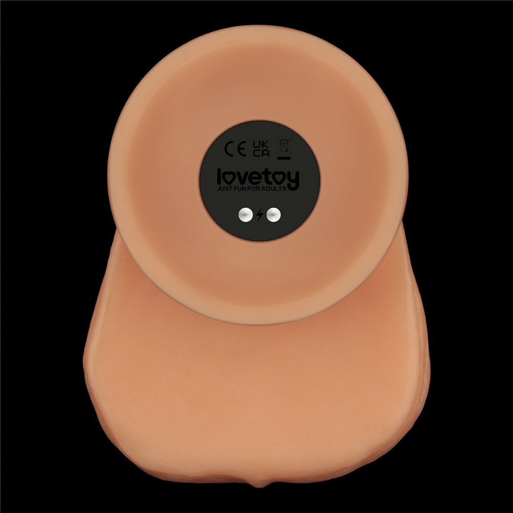 Вібратор-гігант реалістичний Lovetoy Power Basics Cock на присосці, бежевий, 28.3 х 5.5 см фото №11 — секс іграшки: Україна, NO TABOO