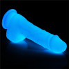 Фаллоимитатор реалистичный Lovetoy Lumino Play Dildo светится в темноте, на присоске, прозрачный, 19.3 х 4 см фото №7 — секс игрушки: Украина, NO TABOO